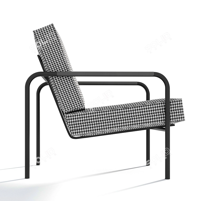 Title: Zanotta Susanna Lounge Chair 3D model image 8