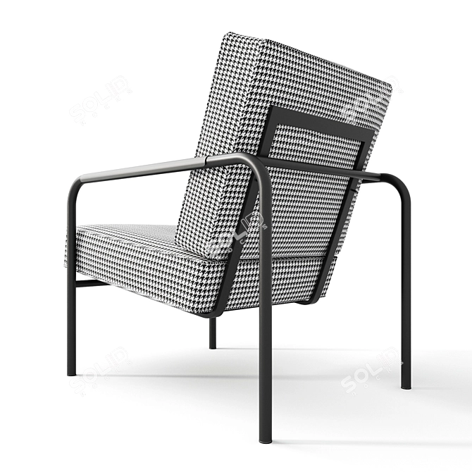 Title: Zanotta Susanna Lounge Chair 3D model image 9