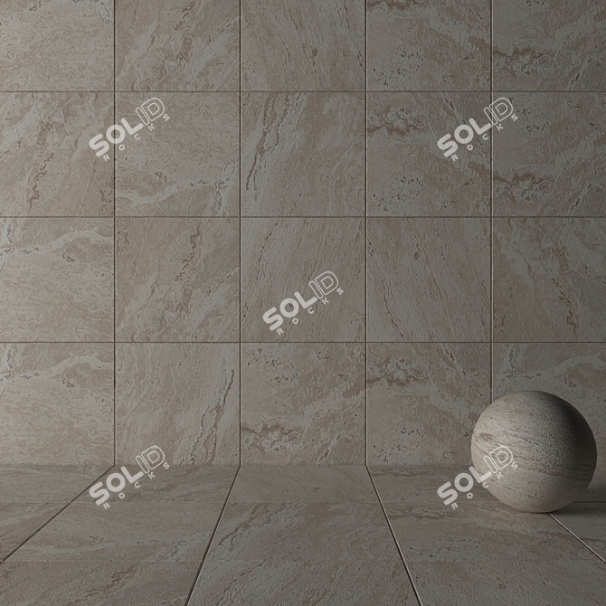 Antico Ivory Stone Wall Tiles 3D model image 3