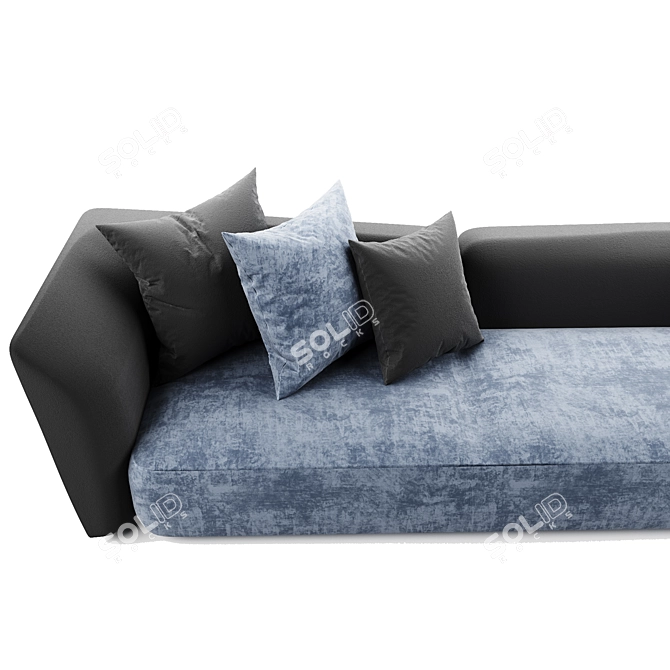 Luxury Fendi Ceasar Sofa 3D model image 3