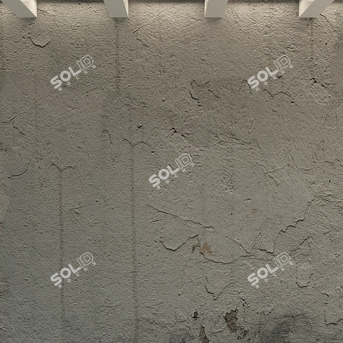 Aged Concrete Wall Texture - High Resolution 3D model image 2