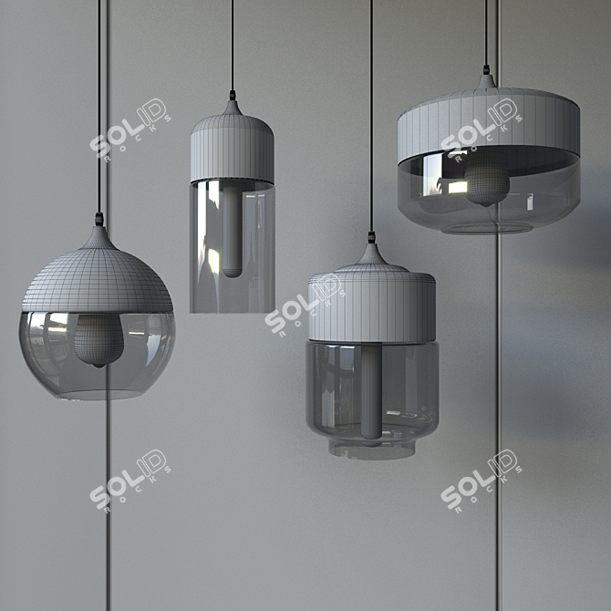 Modern Nordic Pendant Lights 3D model image 5