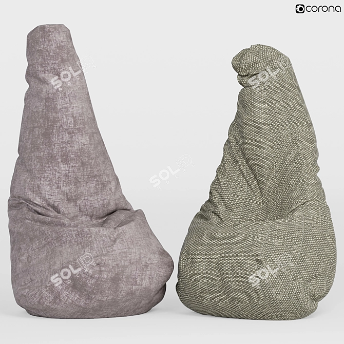 Zanotta SACCO: Premium Comfort and Style 3D model image 1