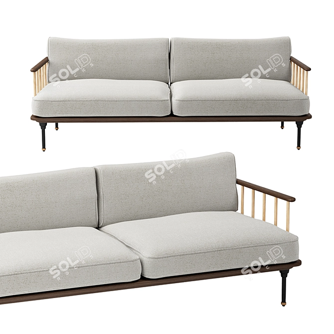 Kalmar Industrial Sofa - Elegant and Functional 3D model image 2