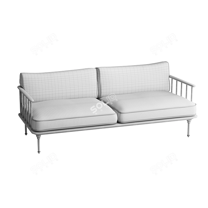 Kalmar Industrial Sofa - Elegant and Functional 3D model image 1