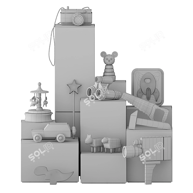 Versatile Toy Set for Creative Play 3D model image 3