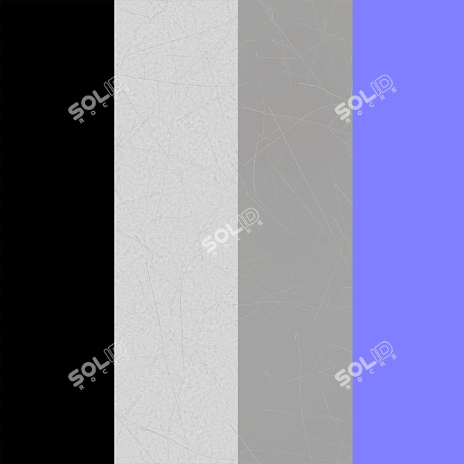 Sleek Aluminium Polished Tile 3D model image 2