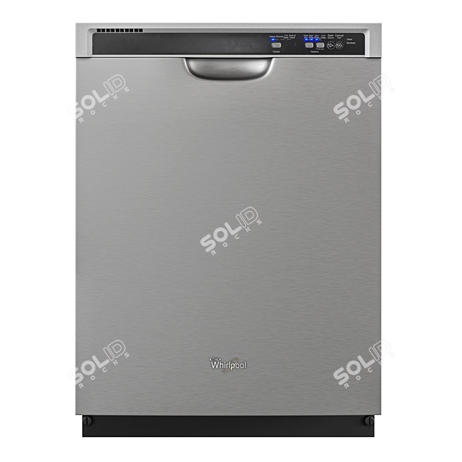 Whirlpool WDF520PAD Built-In Dishwasher 3D model image 1