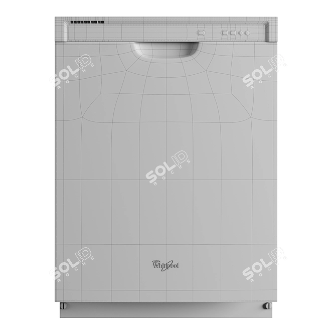 Whirlpool WDF520PAD Built-In Dishwasher 3D model image 3