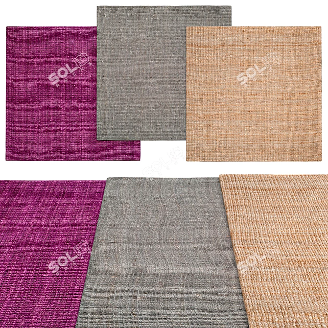 Safavieh Square Carpets | Various Sizes 3D model image 1