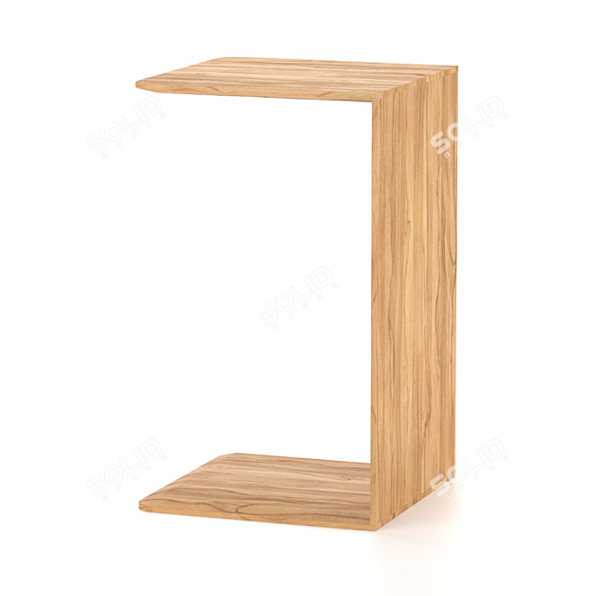 Versatile Wooden Side Table 3D model image 3