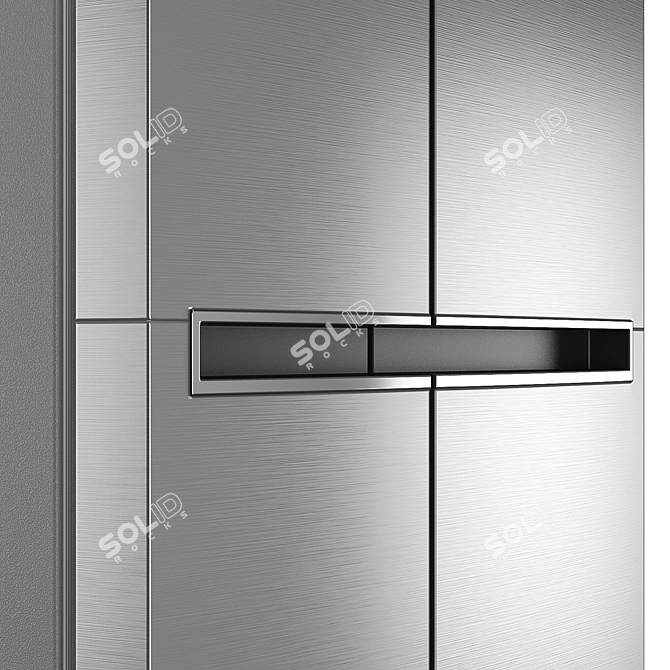 LG GC-B247SMDC Refrigerator: Sleek Design, Spacious Capacity 3D model image 4