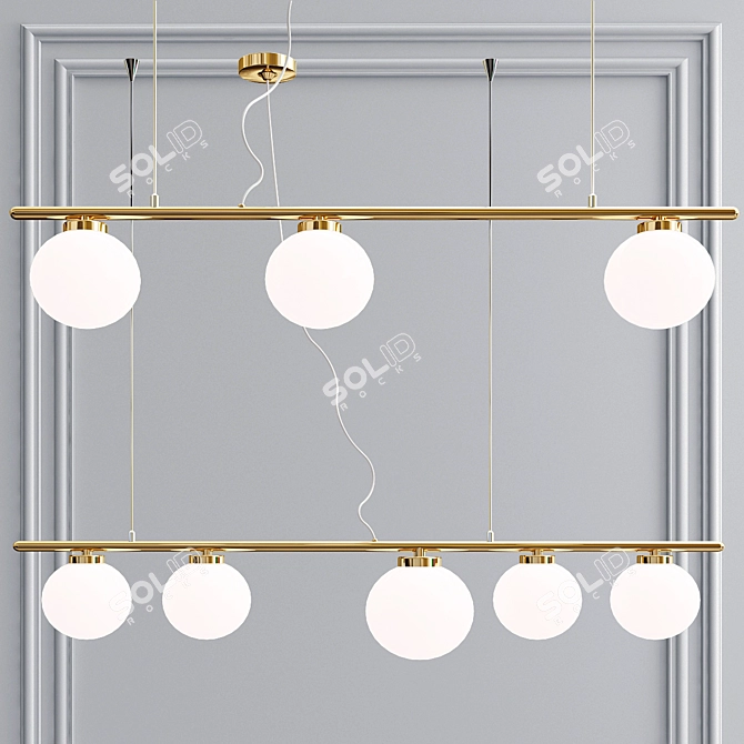 NC-PEARLS Pendant Lamp: Elegant and Versatile 3D model image 1