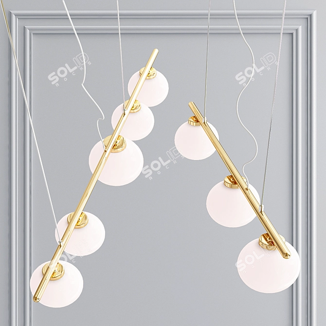 NC-PEARLS Pendant Lamp: Elegant and Versatile 3D model image 2