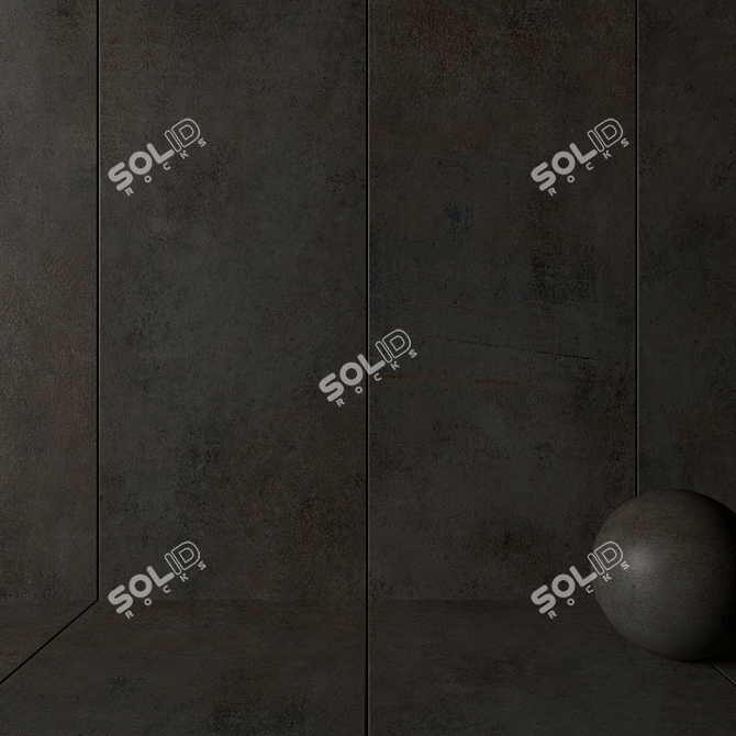 Etna Rust Stone Wall Tiles: Multitexture, HD Textures 3D model image 2