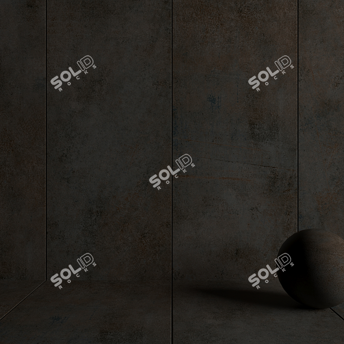 Etna Rust Stone Wall Tiles: Multitexture, HD Textures 3D model image 3