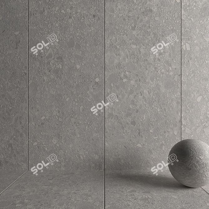 Frankfurt Grey Stone Wall Tiles 3D model image 3
