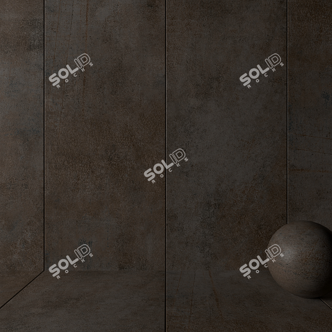 Etna Oxide Stone Wall Tiles: Multi-Texture 3D Model 3D model image 2