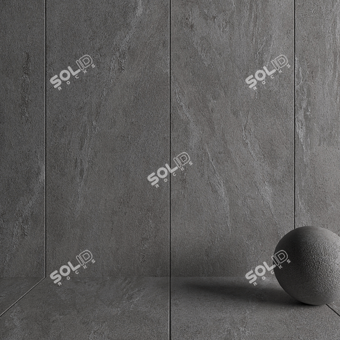 Tierra Gray Stone Wall Tiles 3D model image 3