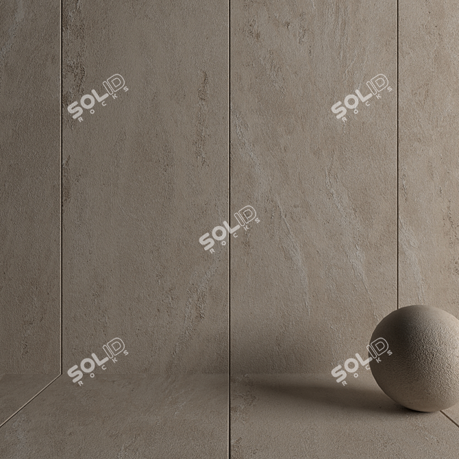  Tierra Sand Stone Wall Tiles 3D model image 3