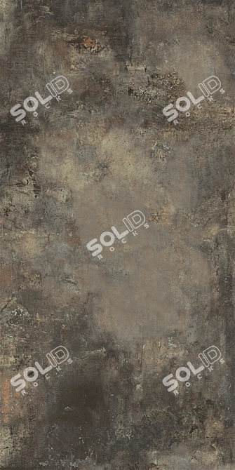 Underground Brown Stone Wall Tiles 3D model image 4