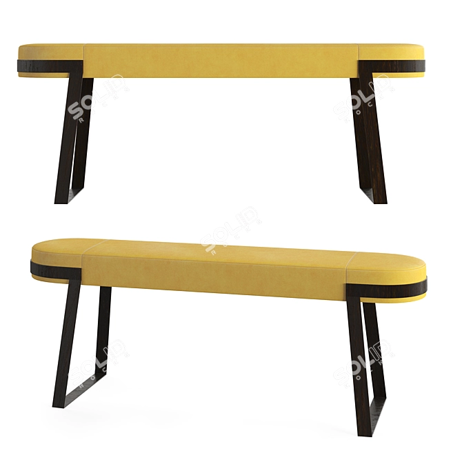 Etrier Bench: Sleek and Stylish 3D model image 1