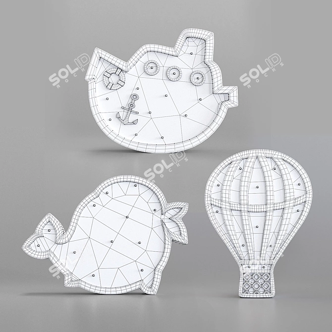 Sailing Adventure Nightlight 3D model image 2