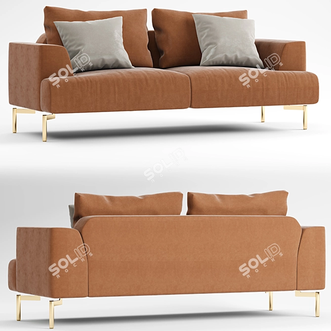 Modern Tais Sofa: Timeless Elegance 3D model image 1