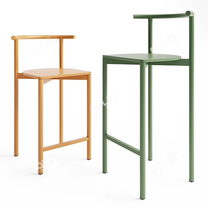 Delo Design Bar Stool 3D model image 2