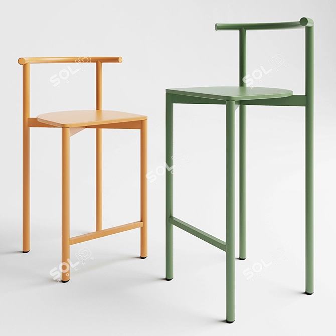 Delo Design Bar Stool 3D model image 6