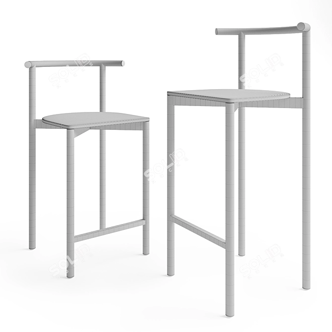 Delo Design Bar Stool 3D model image 8