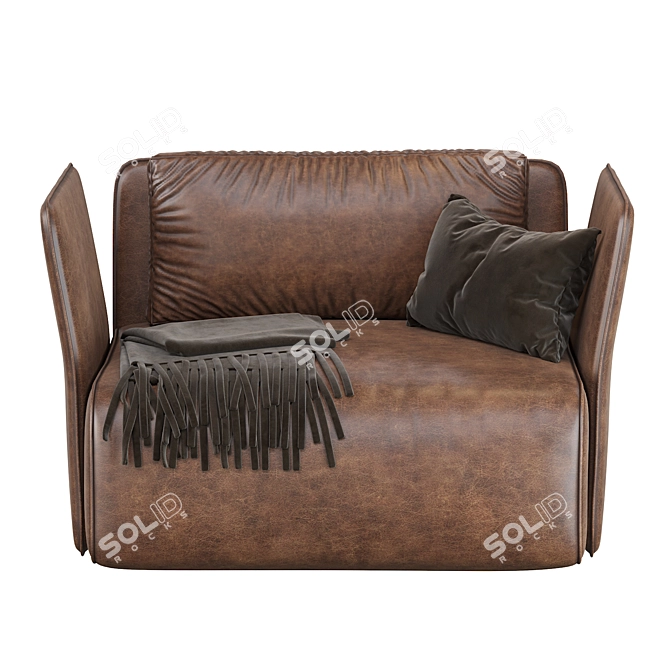 Elegant Smuk Armchair 3D model image 4