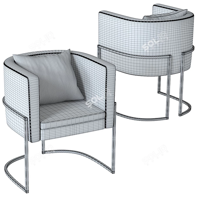 Modern Morocco Konoli Chair 3D model image 4