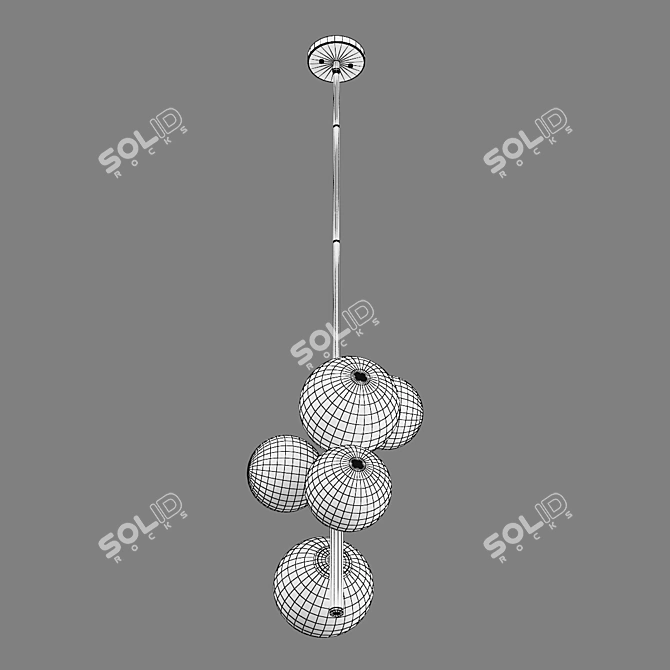 Croco Lightstar Pendant Chandelier 3D model image 4