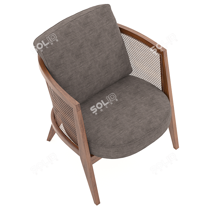 Luxury Harvey Probbers Lounge Chair 3D model image 2