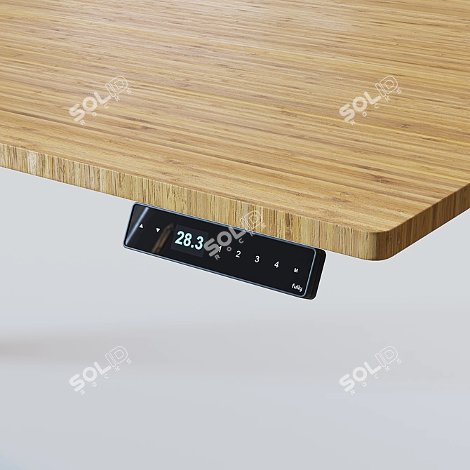 Ultimate Adjustable Height Electric Desk 3D model image 3