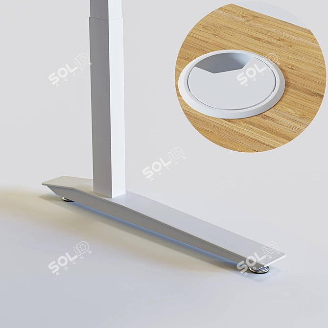 Ultimate Adjustable Height Electric Desk 3D model image 4