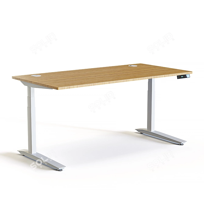 Ultimate Adjustable Height Electric Desk 3D model image 6