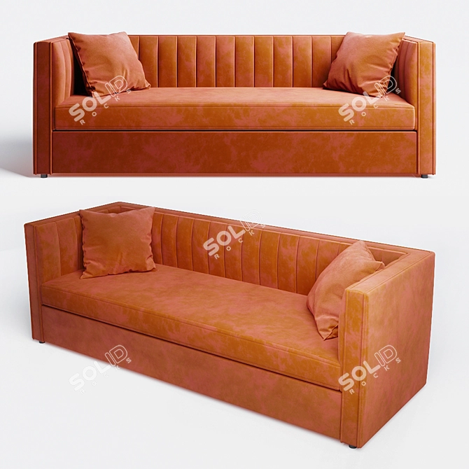 Garda Decor Paolo Sofa - 91x232x74 cm 3D model image 1