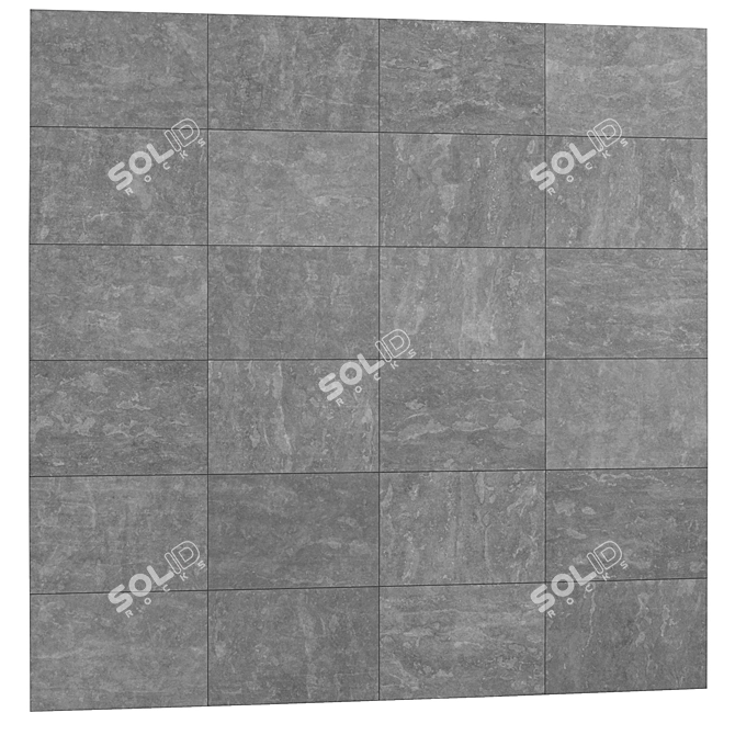 Gray Porcelain Tiles Big 6K 3D model image 1