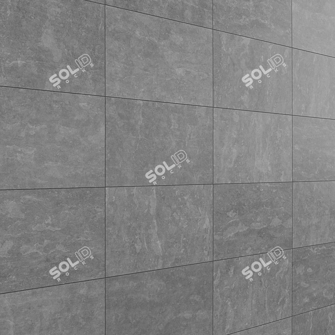 Gray Porcelain Tiles Big 6K 3D model image 2