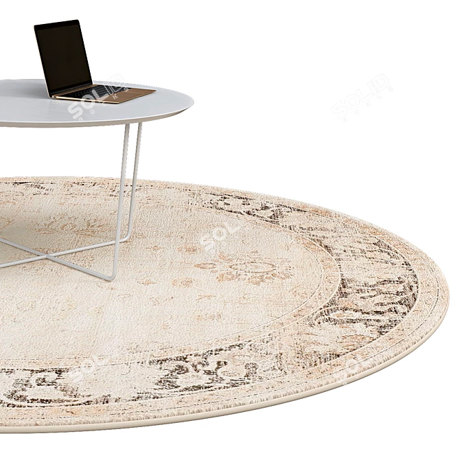 Elegant Circle Rugs | No. 027 3D model image 2