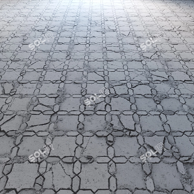 4k Terracotta Floor Tiles 3D model image 2