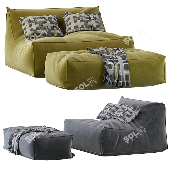 Zoe Lounge Chair: Casual Comfort in Every Size 3D model image 3