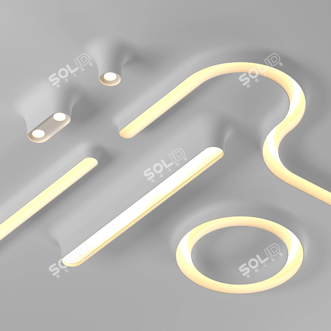 FLOS Kap Profile: Innovative, Modular Lighting 3D model image 7