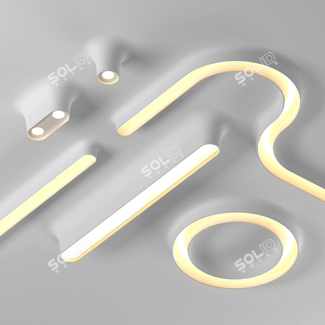 FLOS Kap Profile: Innovative, Modular Lighting 3D model image 8