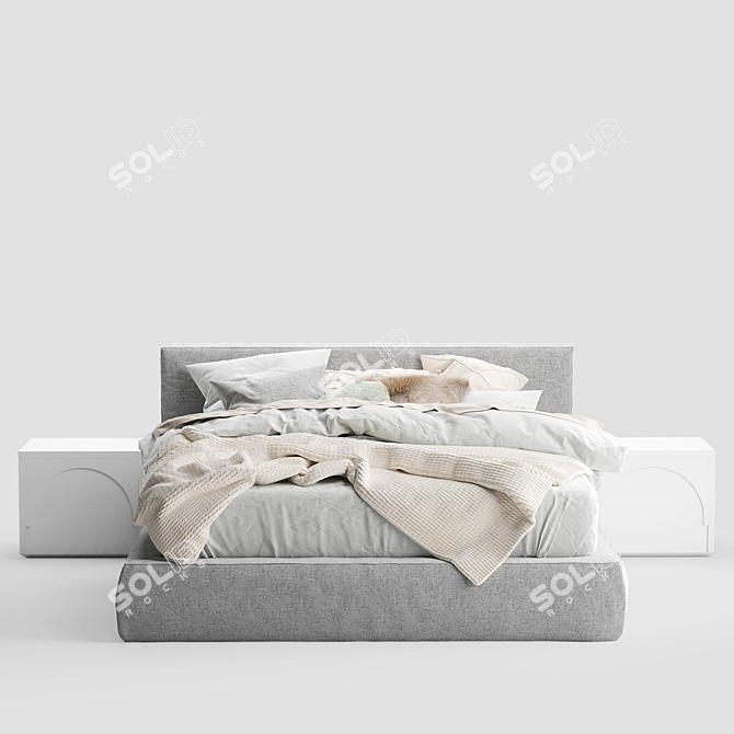 Bold and Beautiful Vittoria Bed 3D model image 3