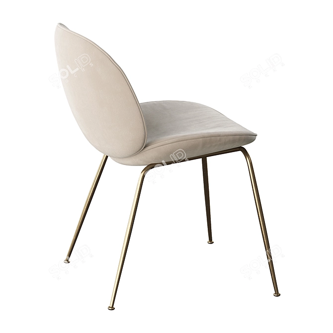 Gubi Beetle Chair: Stylish and Comfortable 3D model image 4