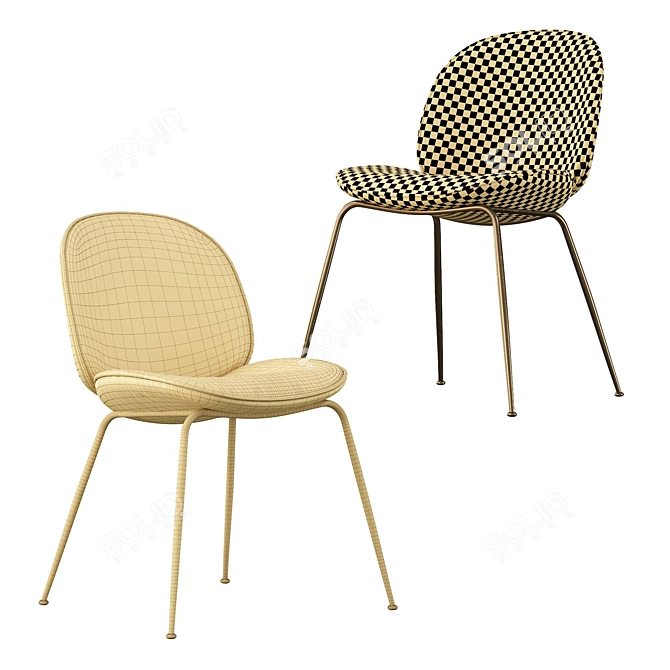 Gubi Beetle Chair: Stylish and Comfortable 3D model image 5