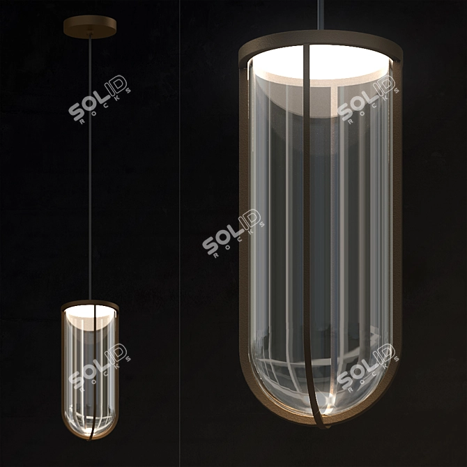 Luminous Glass Lanterns of Starck 3D model image 1